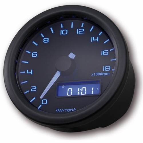 Daytona Velona 60 18K tachometer, black