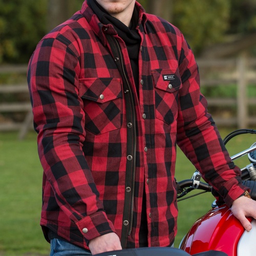 Merlin AXE Chequered Kevlar Motorcycle Shirt