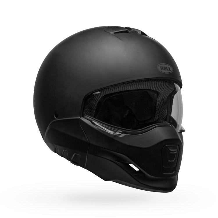 Bell Broozer Matte Black Motorcycle Helmet - Moore Speed Racing
