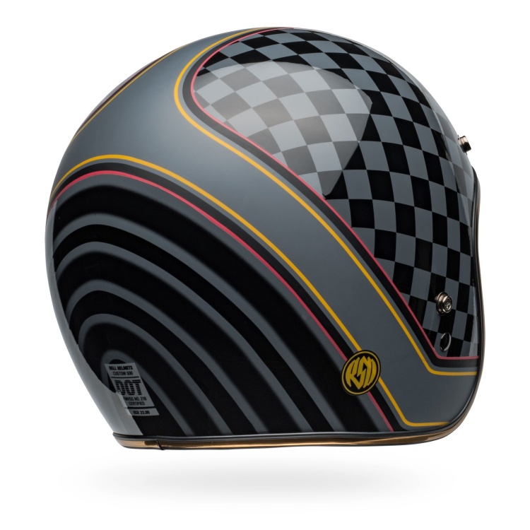 Bell Custom 500 RSD Wreakers Gloss Black/Gold Motorcycle Helmet