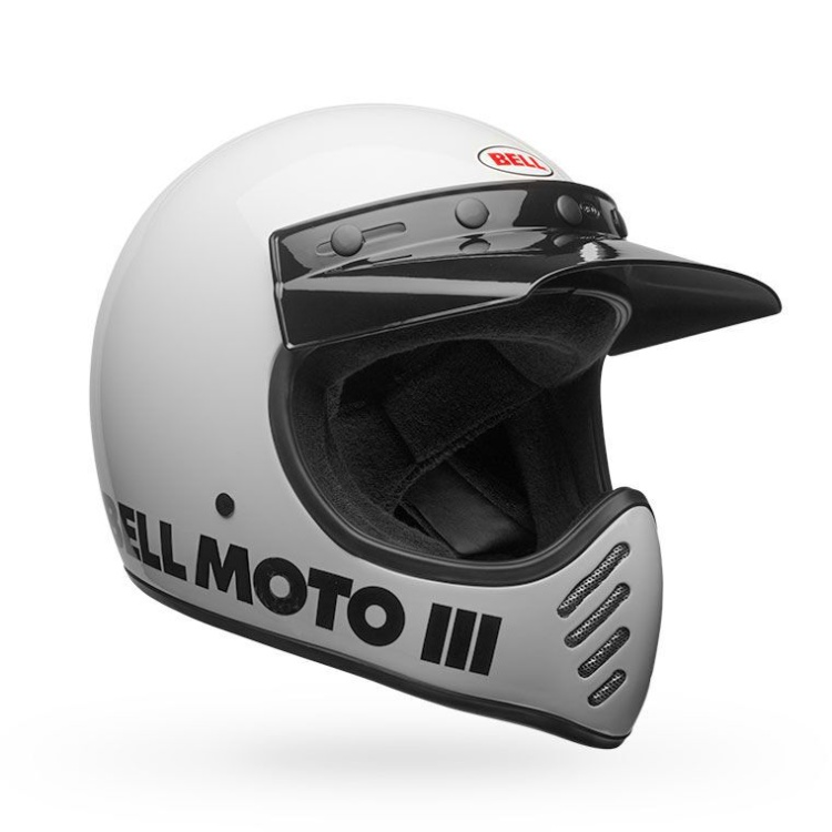 Small Bells Bell Moto-3 Red Retro Classic Helmet Riderspot Bell