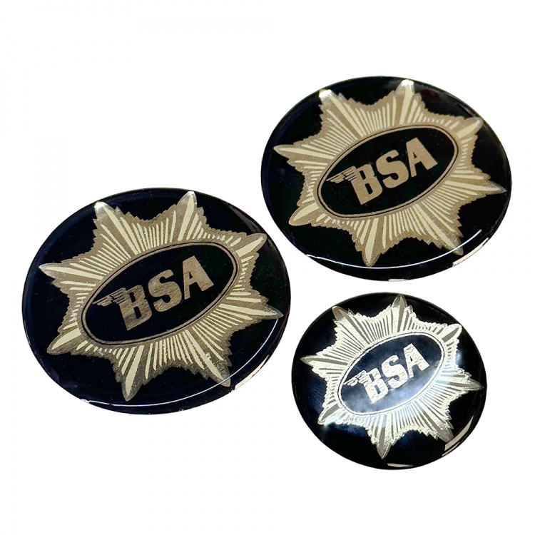 BSA Gold Star Engine Casing and Fuel Cap Resin Sticker Kit