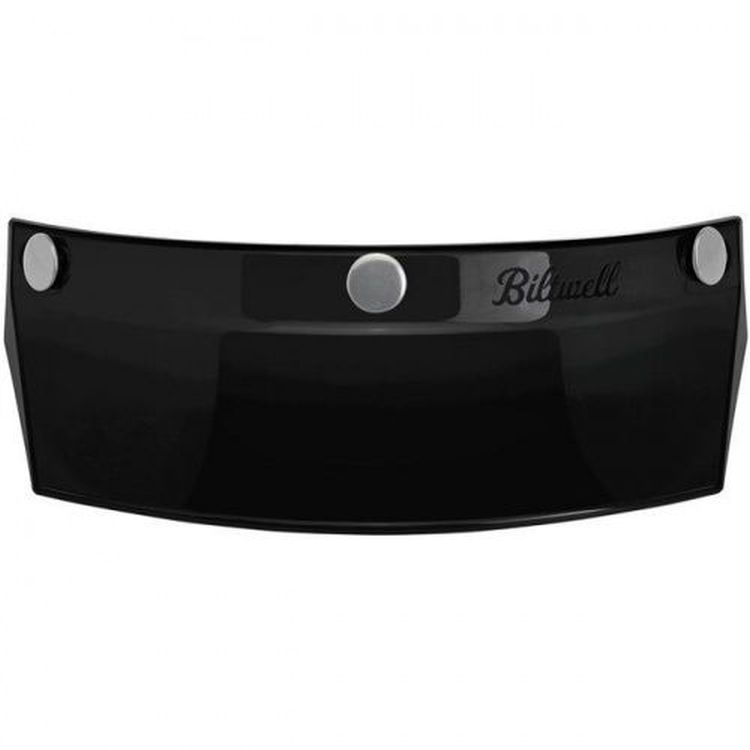 Biltwell Open Face Motorcycle Helmet Moto Visor Peak - Black