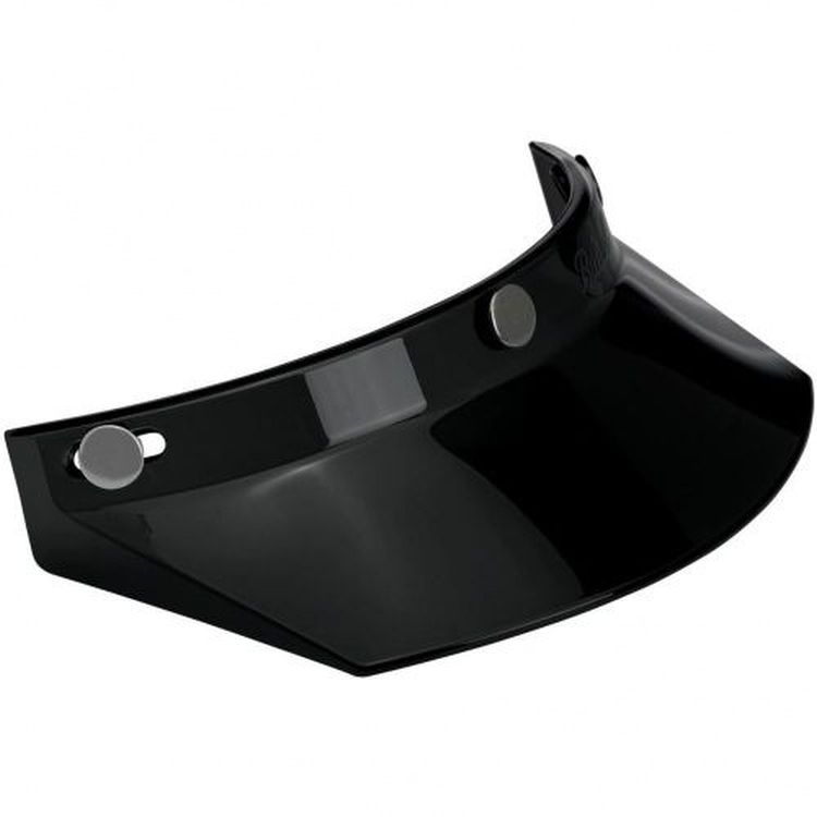 Biltwell Open Face Motorcycle Helmet Moto Visor Peak - Black