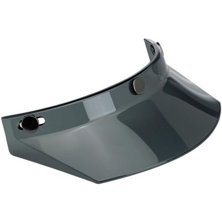 Biltwell Open Face Motorcycle Helmet Moto Visor Peak - Smoke