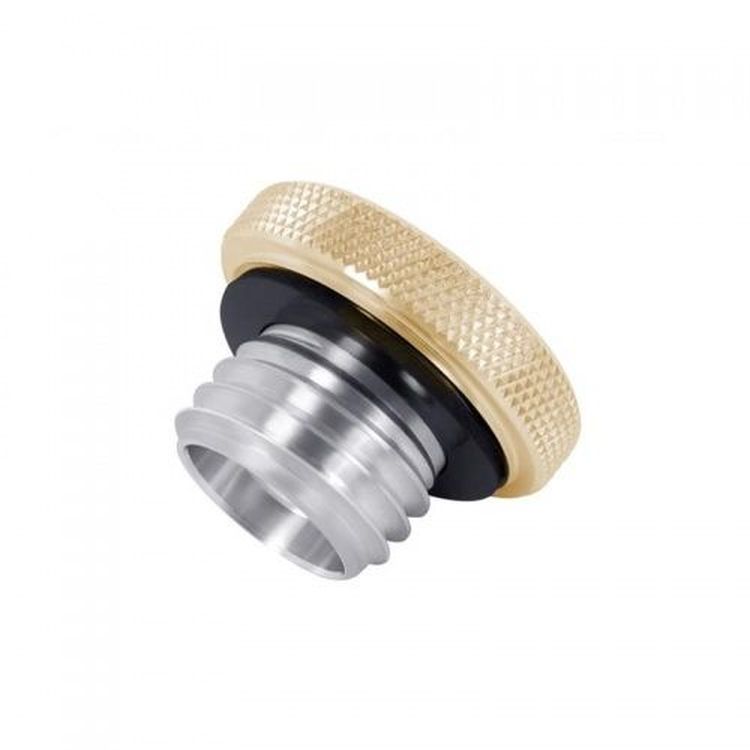 Custom Fuel Tank Billet Brass Cap Knurled For Triumph and Harley Davidson by Motone