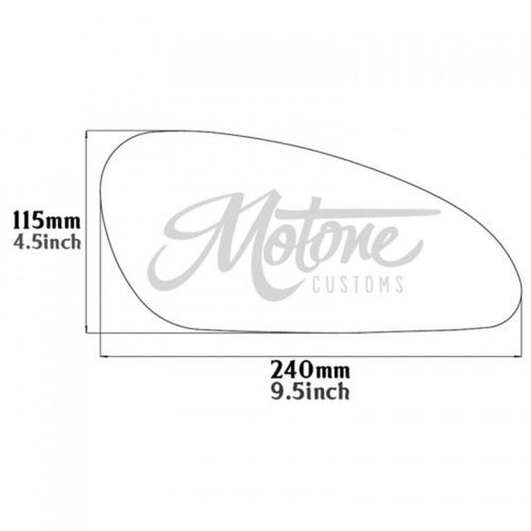 Fuel Tank Custom Knee Pads with for Triumph Models by Motone