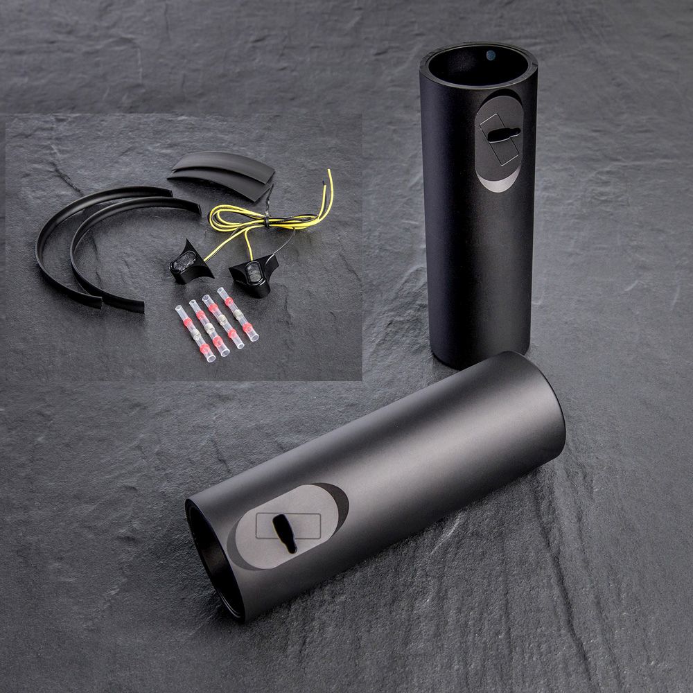 Wunderkind Fork Tube Covers INB1R Short Ø41mm for Indian Scout Bobber