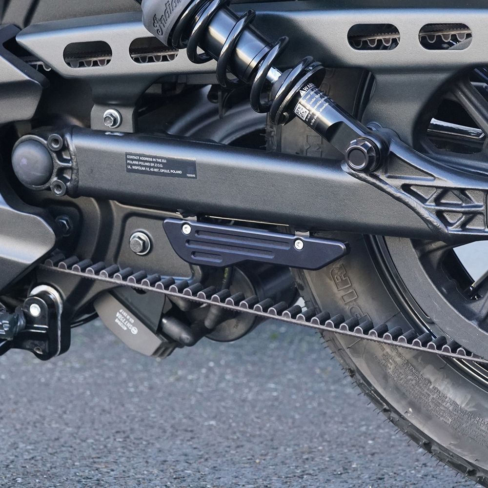 Wunderkind belt cover for Indian Scout and Scout Bobber Moore Speed Racing