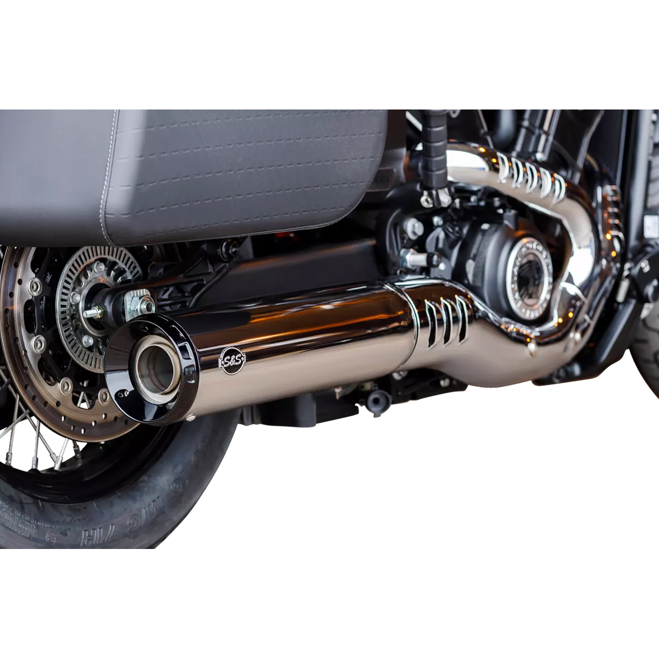S&S Cycle Grand National Slipon Exhaust Silencer for 1250cc Indian Scout Chrome Moore Speed