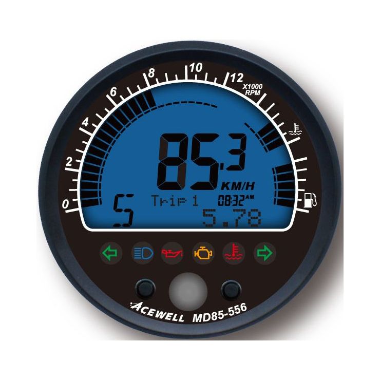 Acewell ACE-MD85-556 85mm Digital Speedometer