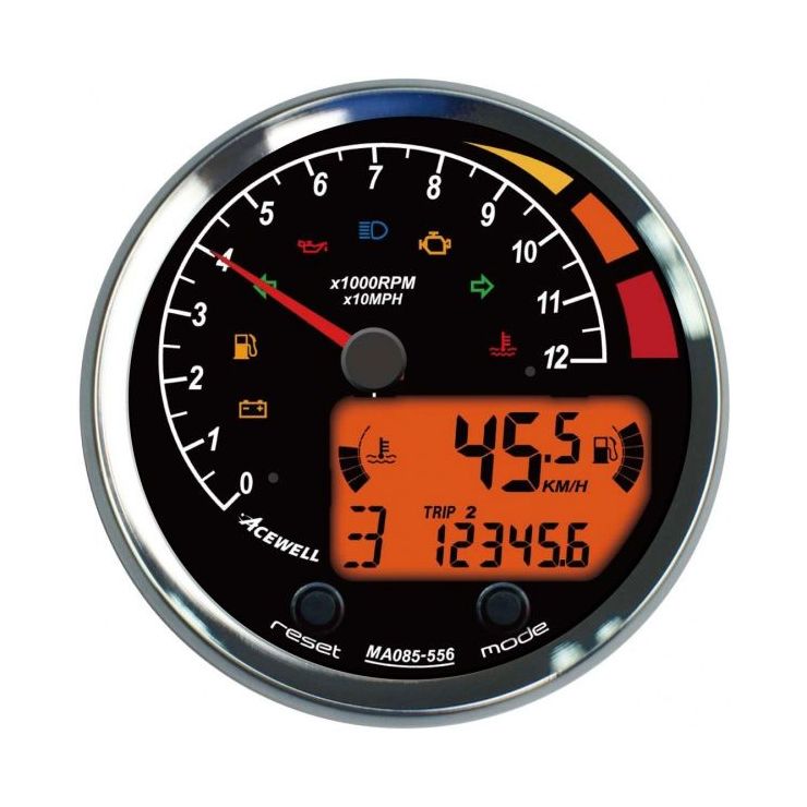 Acewell ACEMA85 85mm Diameter Analogue & Digital Gauge Moore Speed