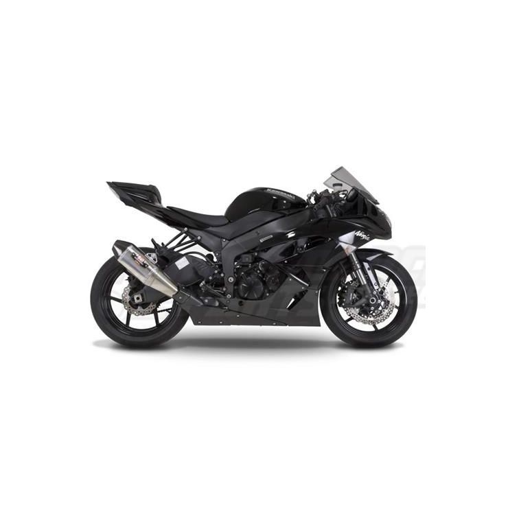 むく Yoshimura RS4 Street Slip-On Exhaust Kawasaki ZX6R 2009-2012