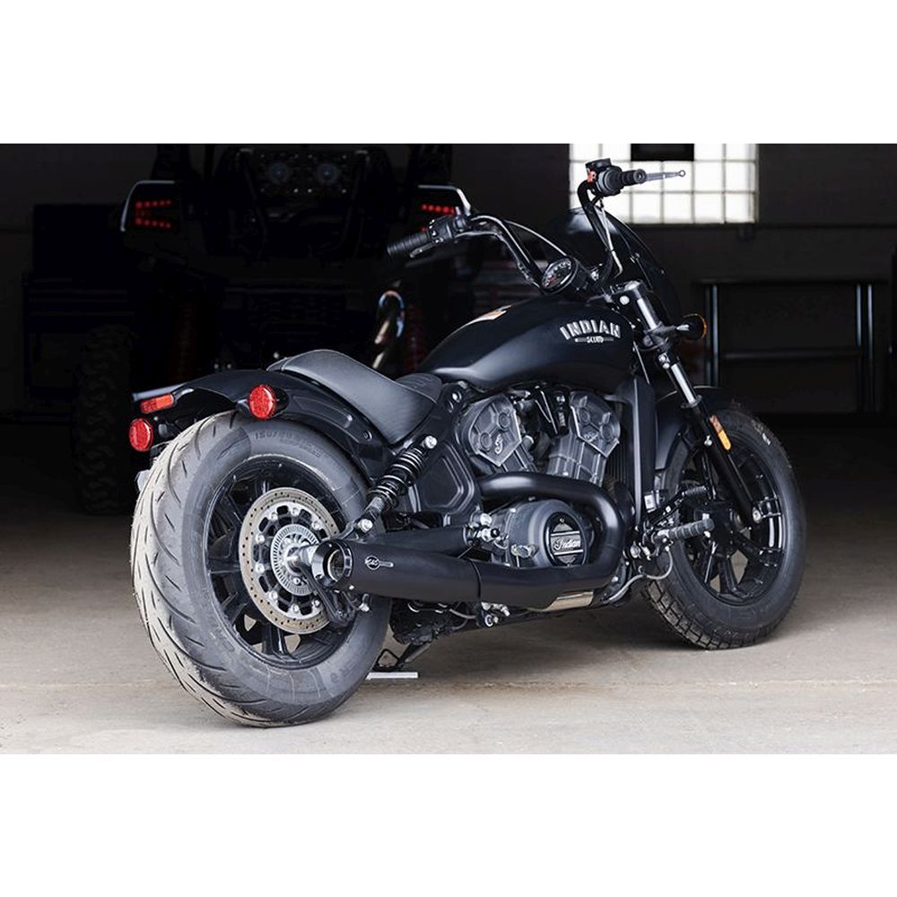 S&S Cycle Grand National 2into1 exhaust system for Indian Scout Moore Speed Racing
