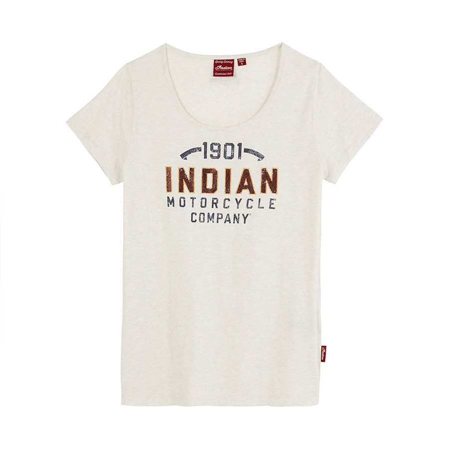 Indian Motorcycles Women's 1901 IMC Glitter T-Shirt - Grey
