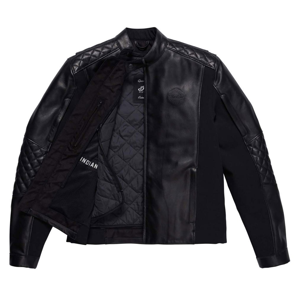 Indian Motorcycle Men's Lambeth Leather Jacket (black) - Moore
