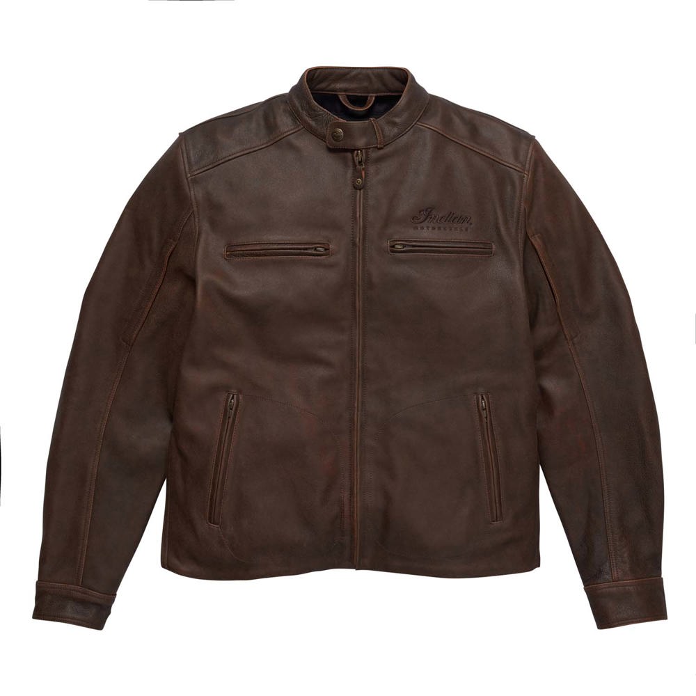 Indian Motorcycle Men's Ellington Leather Jacket - Tan