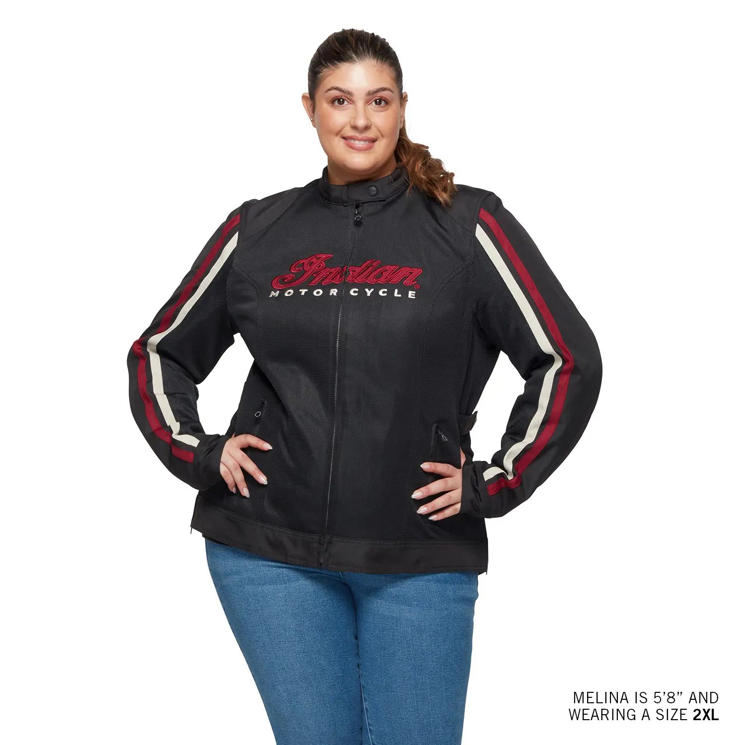 Indian Motorcycle Indian Motorcycle Women's Milestone Mesh Jacket, Black