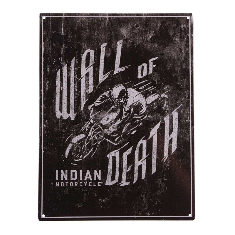 Indian Motorcycle Wall of Death - Metal Sign