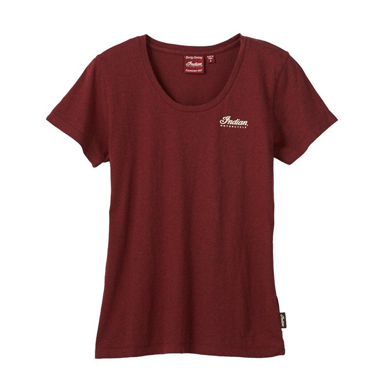 Indian Women's Motorcycle T-Shirt - Red