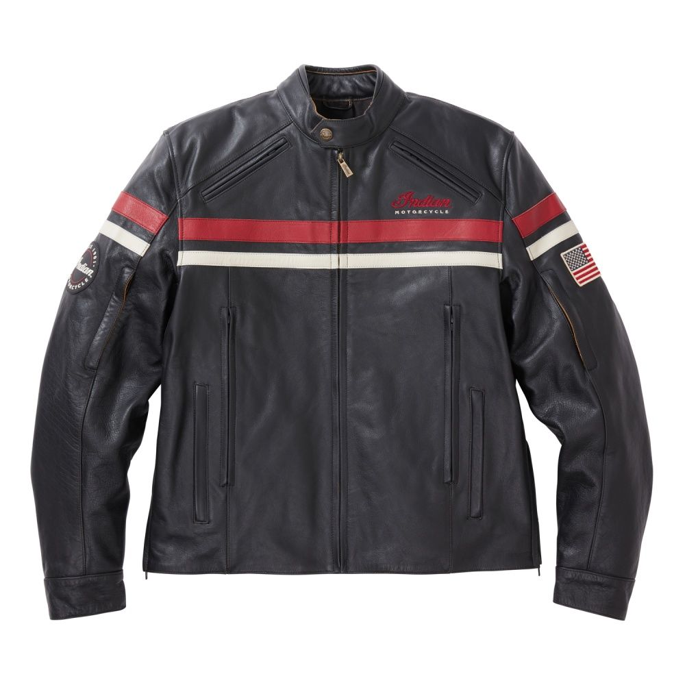 Indian Freeway Jacket 2 - Black - Moore Speed Racing