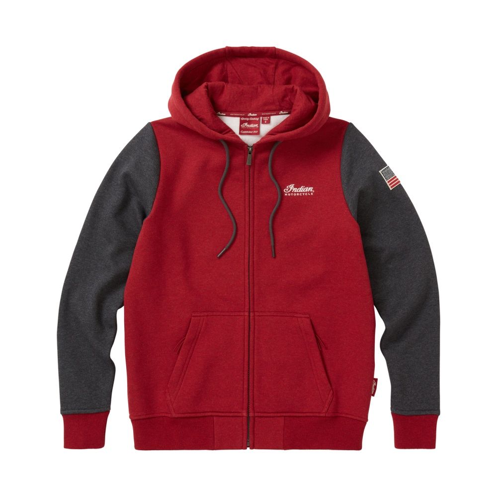 Indian Motorcycle Women's Icon Hoodie, Red - Moore Speed Racing