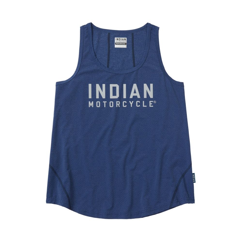 Indian Motorcycle Womens Performance Tank - Blue