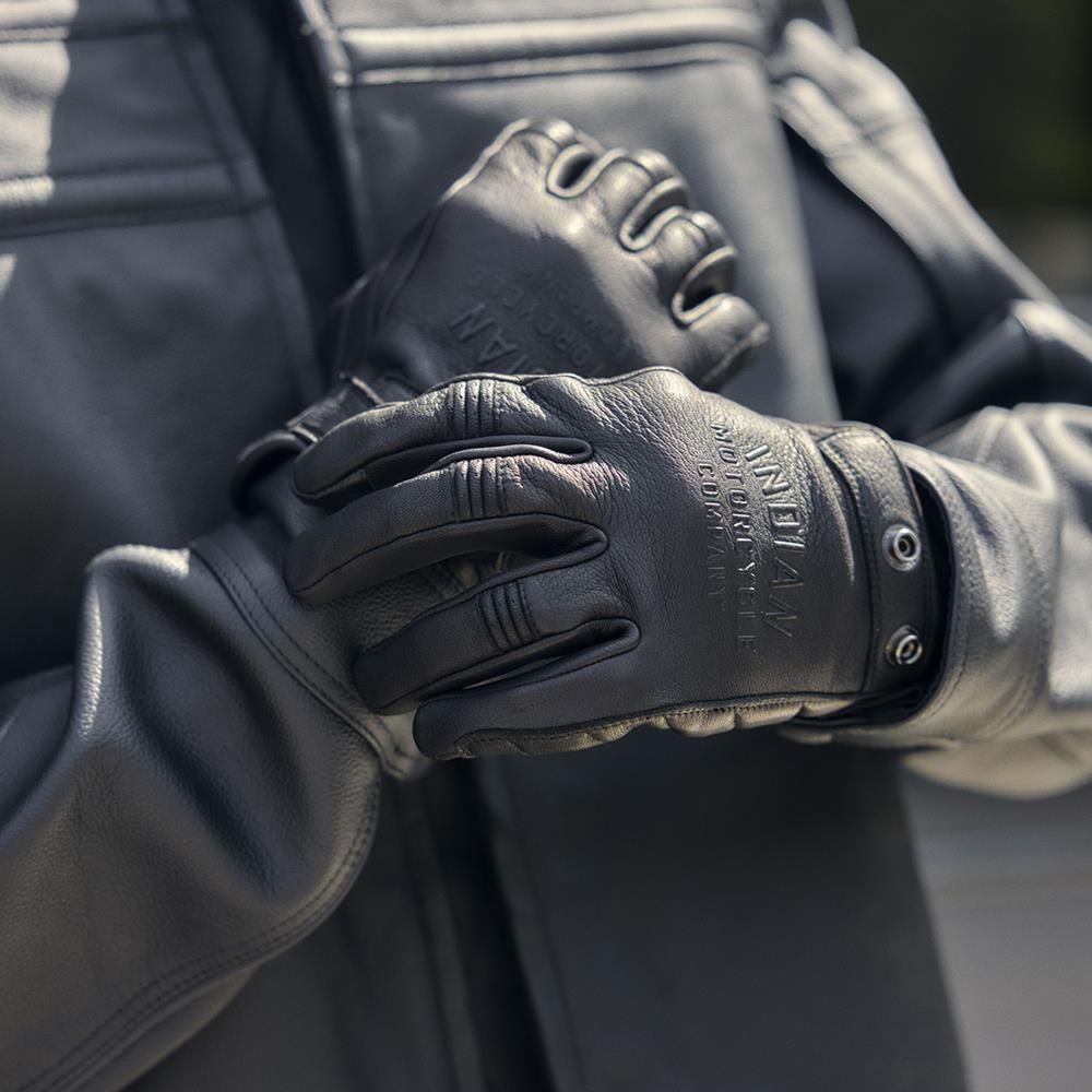 Indian Motorcycle Classic gloves V2.0 - black - Moore Speed Racing