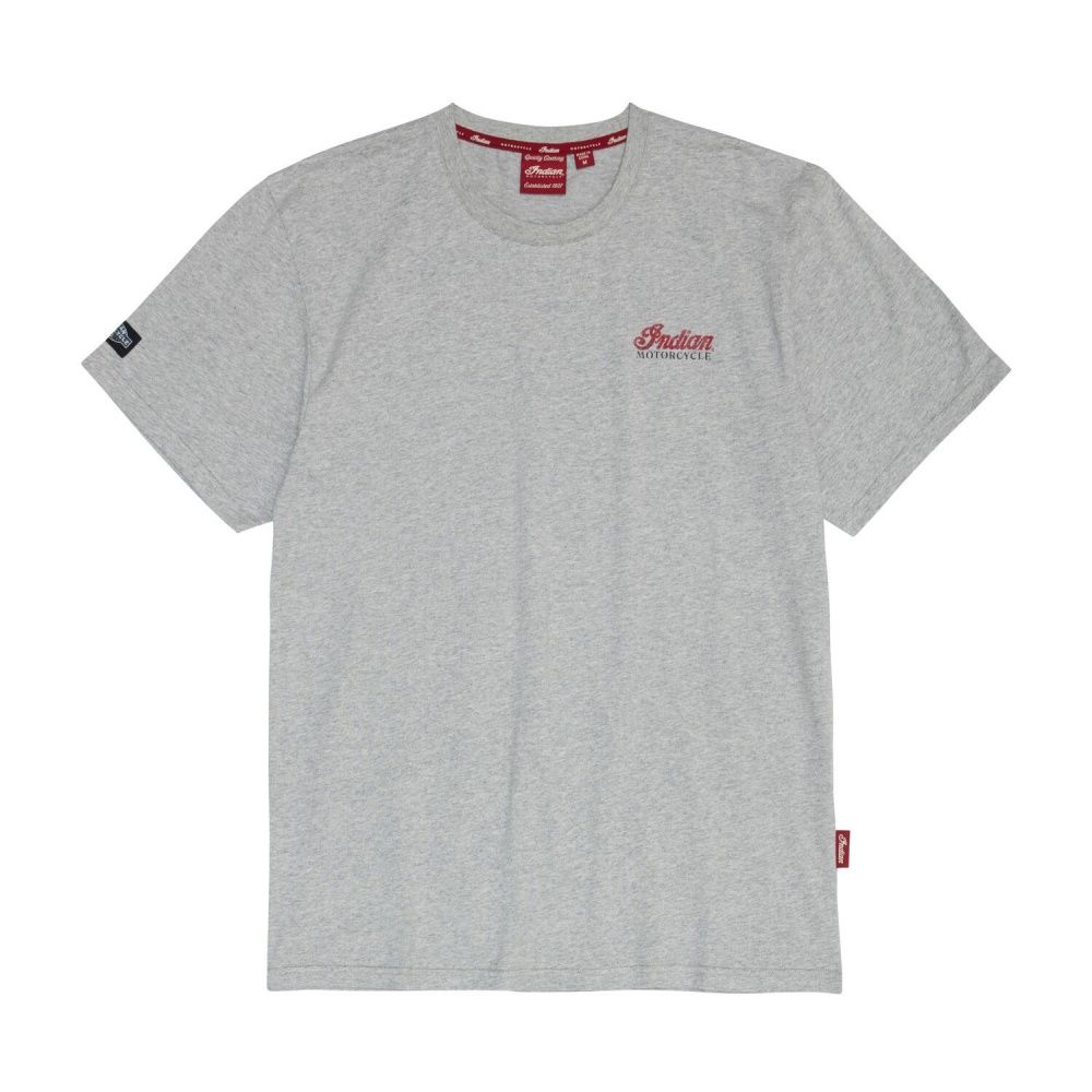 Indian Motorcycle men's 1901 script t-shirt - grey