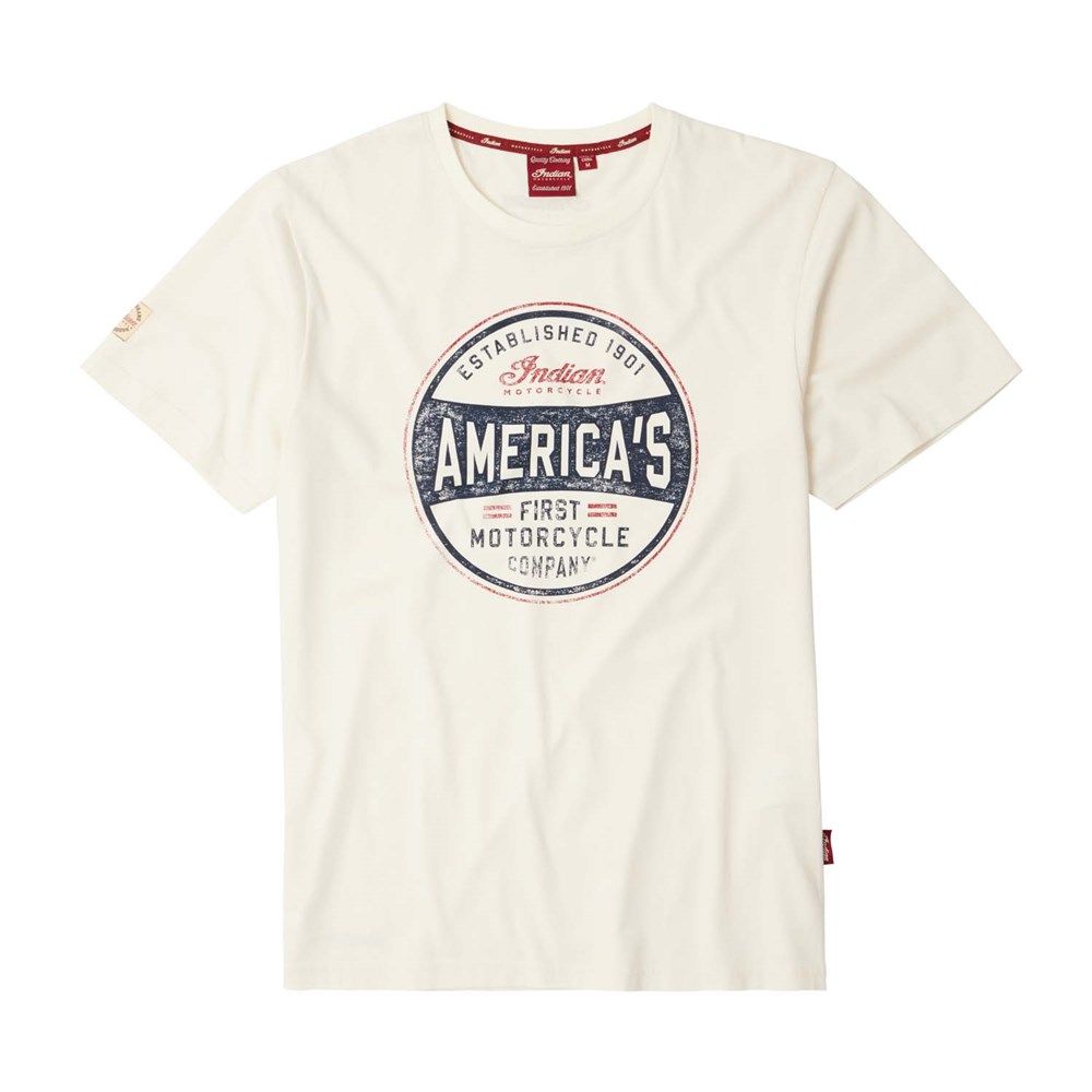 Indian Motorcycle ''America'S First'' T-Shirt - White