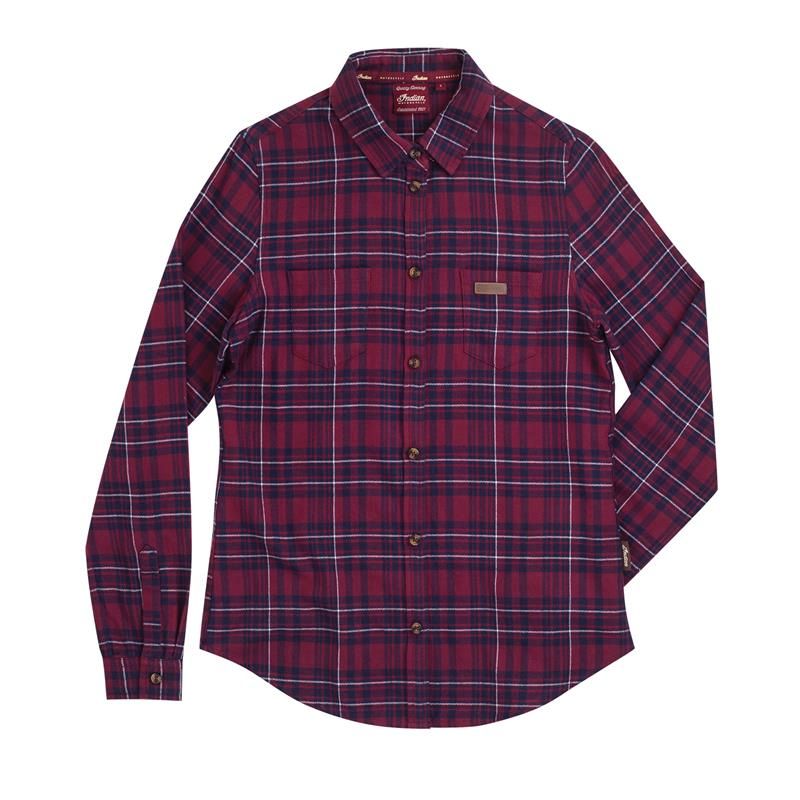 Indian Motorcycle Women's Red Plaid Shirt