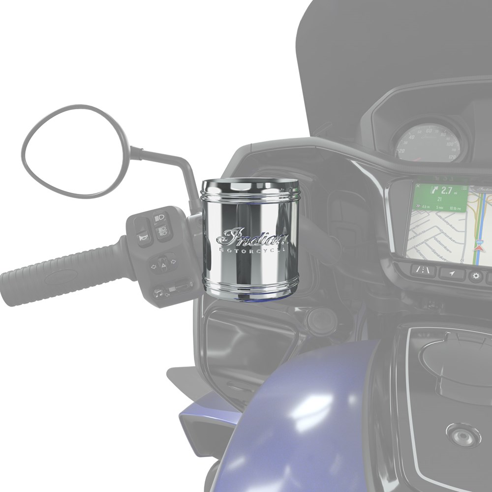 Indian Motorcycle Pinnacle Cup Holder Chrome Moore Speed Racing
