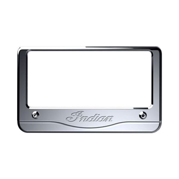 thumbnail image 2 of EMGO Gold Motorcycle License Plate Frame - Classic Surround Cover With Chrome Accents 2 of 6