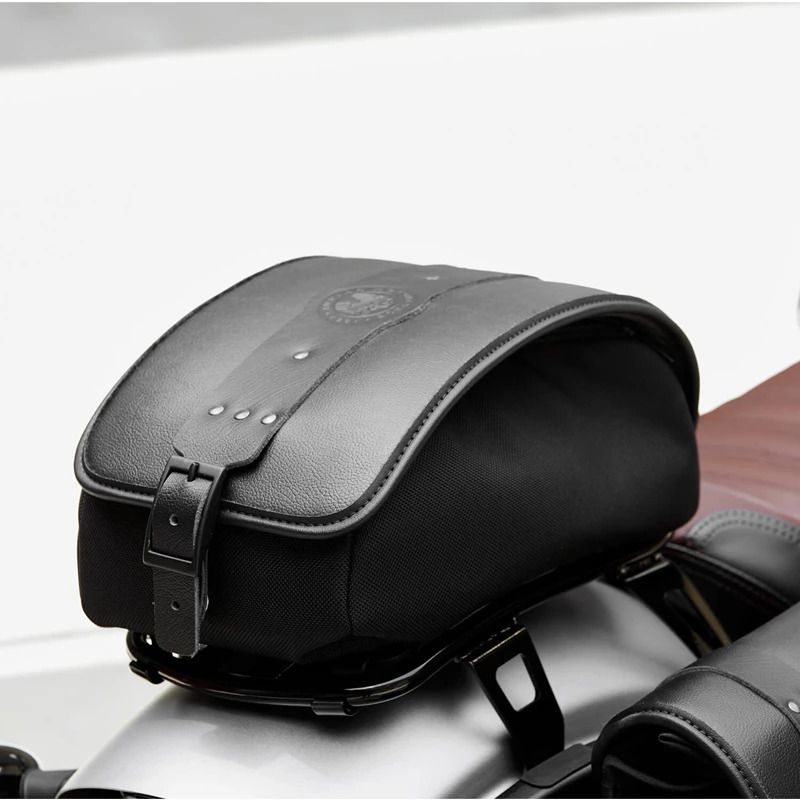 Indian Scout / Bobber / Rogue / Chief Solo Luggage Rack Bag Black Moore Speed Racing
