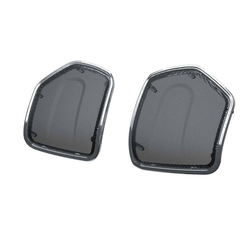 Indian Motorcycle PowerBand Audio Saddlebag Lid Speaker Bezels, Pair