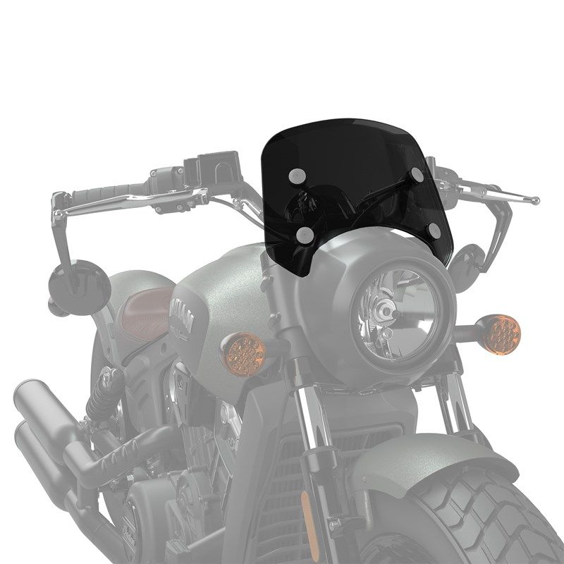 Indian Low Wind Deflector for Scout Bobber, Tinted Moore Speed Racing