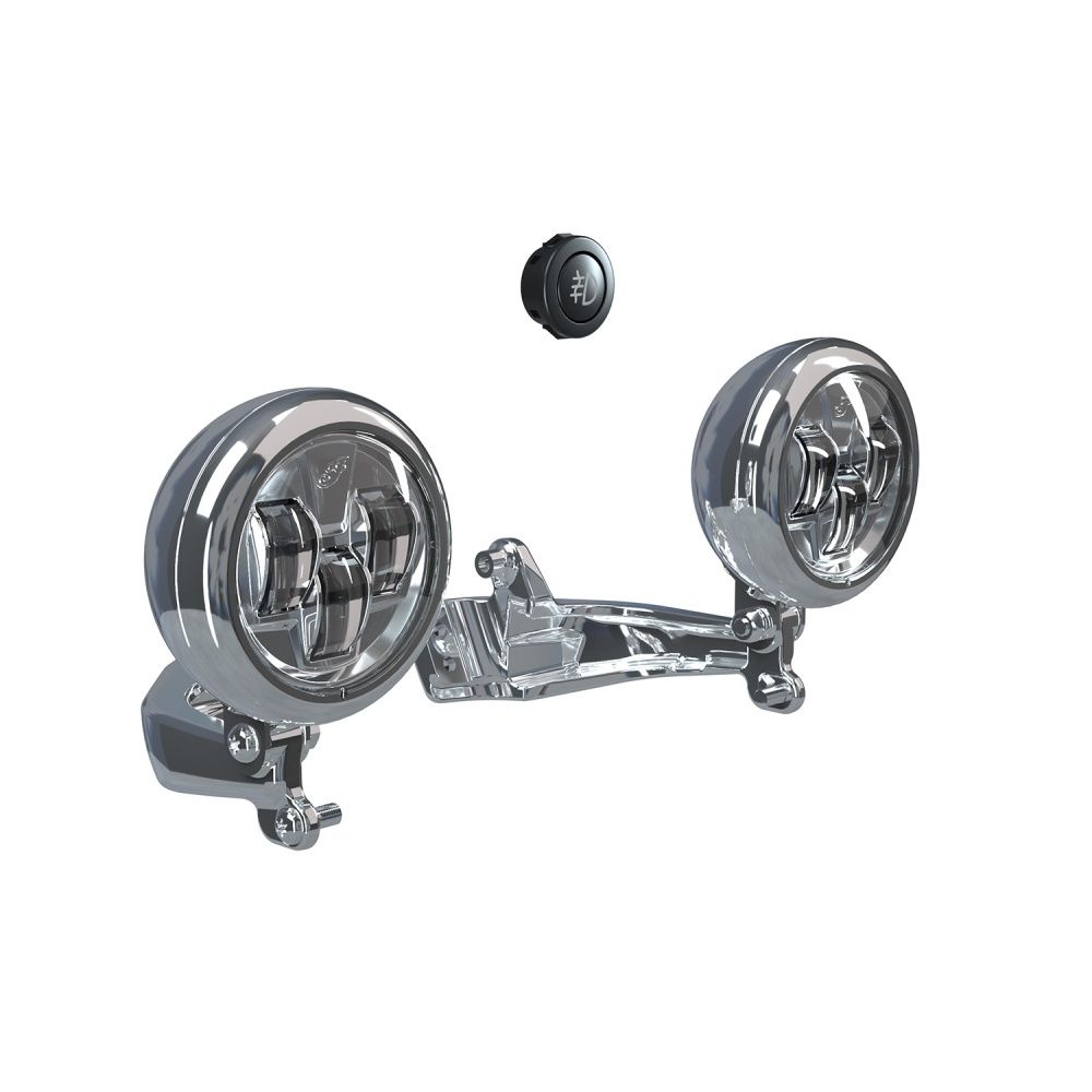 Indian Pathfinder S LED Driving Lights Mount Moore Speed Racing