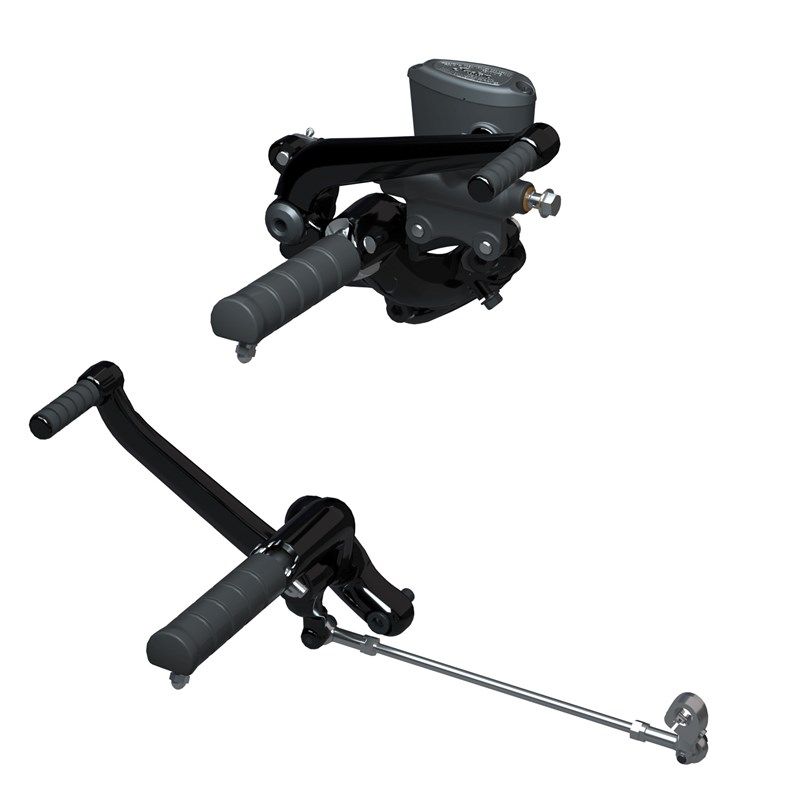 Indian Chief Forward Foot Controls with Pegs, Cruiser Black Moore