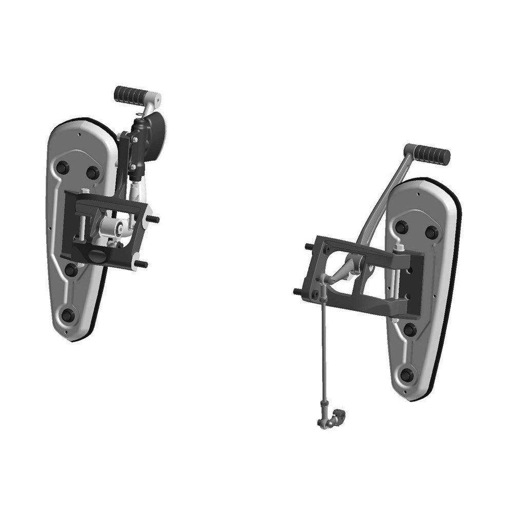 Indian Chief Forward Foot Controls with Floorboards, Cruiser Black