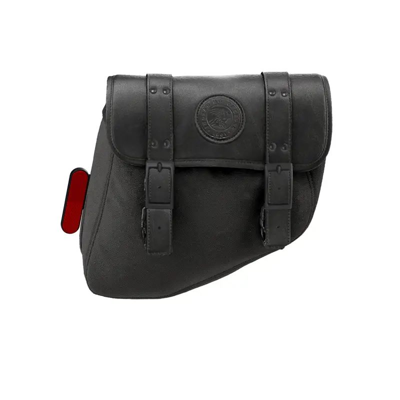 Black leather motorcycle saddlebags sale