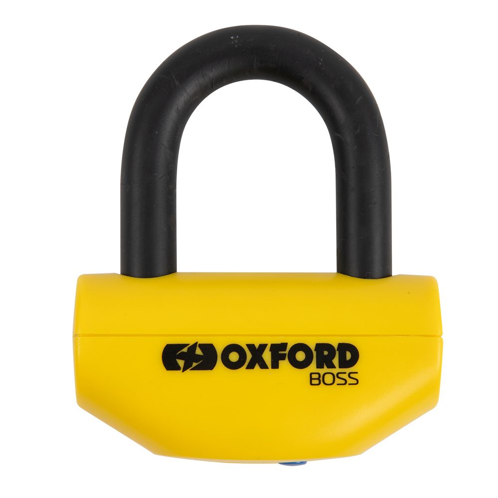Oxford Boss 12.7mm Motorcycle Disc Lock Yellow Moore Speed Racing
