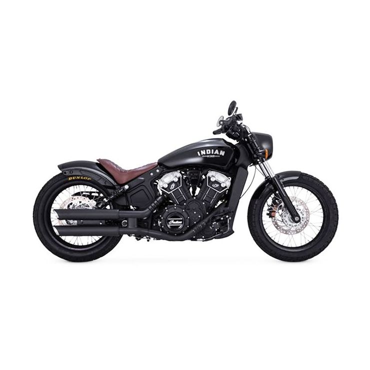 Vance Hines 3 Twin Slash Exhaust Silencers for 2015 on Indian Scout Sixty Bobber Rogue
