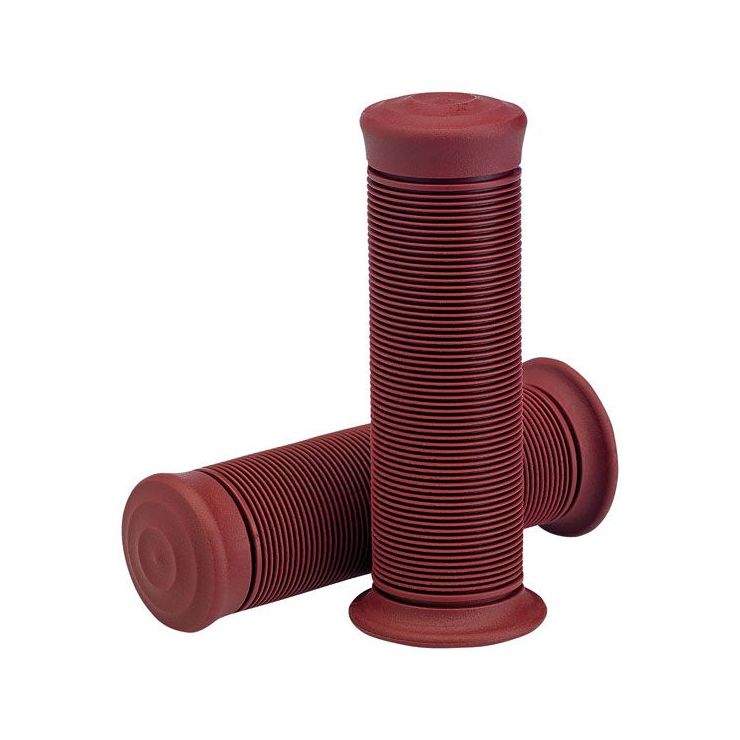 Biltwell Kung FU TPV Grips Oxblood - For 7/8'' 22mm Motorcycle Handlebars