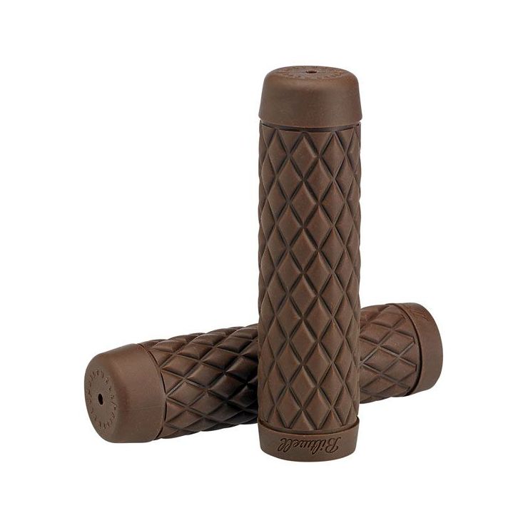 Biltwell Torker TPV Grips Chocolate - For 7/8'' 22mm Motorcycle Handlebars