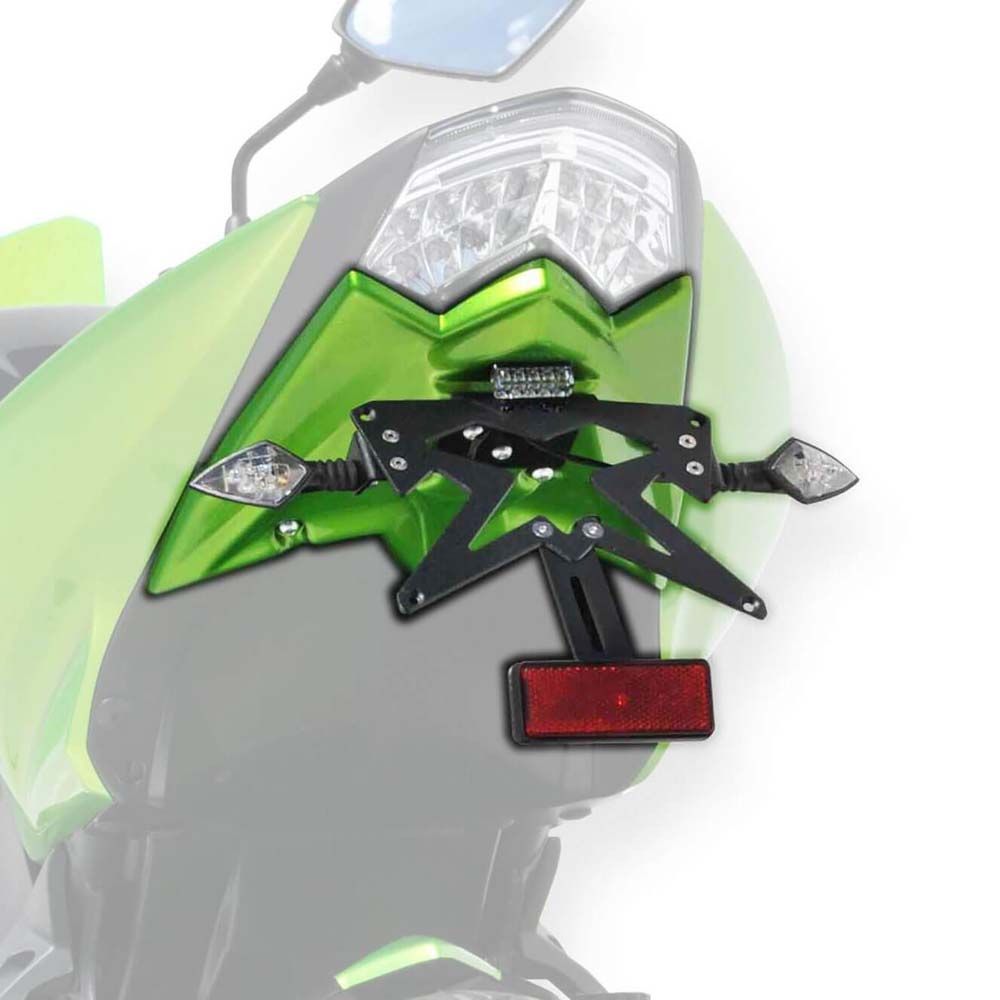 Ermax Plate Holder for Kawasaki Z750 R 11-12 - Candy Lime Green
