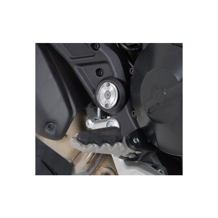 Frame Plug, silver aluminium, RHS only, Ducati Hypermotard 820 / Hyperstrada 820