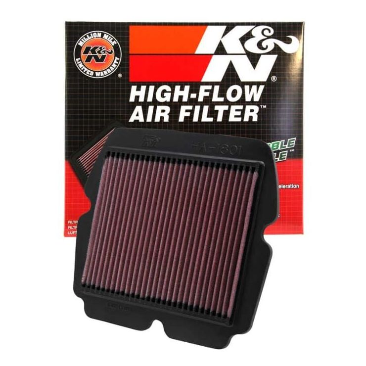 K&N Performance Lifetime Motorcycle Air Filter - HA-1801