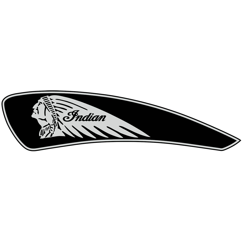 Indian Motorcycle Tank Decal Sticker Scout Custom 3.5"x10,2" Left & Right Freesh Indian Motorcycle Tank Decal Sticker Scout Custom 3.5"x10,2" Left & Right Freesh