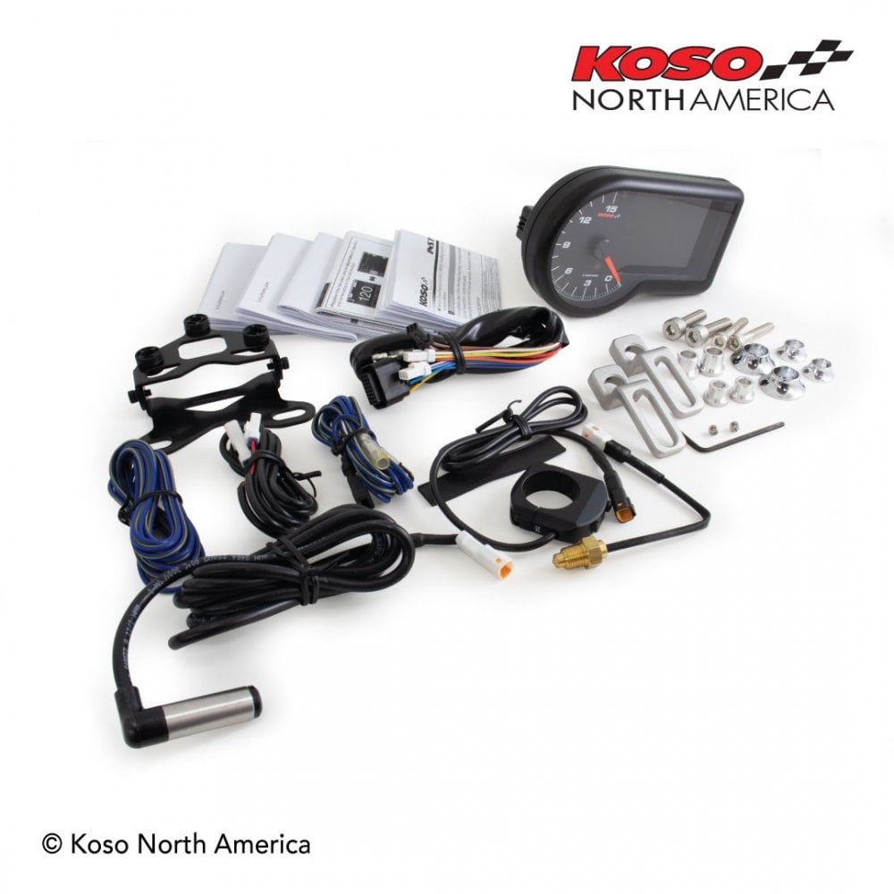 KOSO RX-3 TFT multifunction gauge with speed sensor - Moore Speed Racing