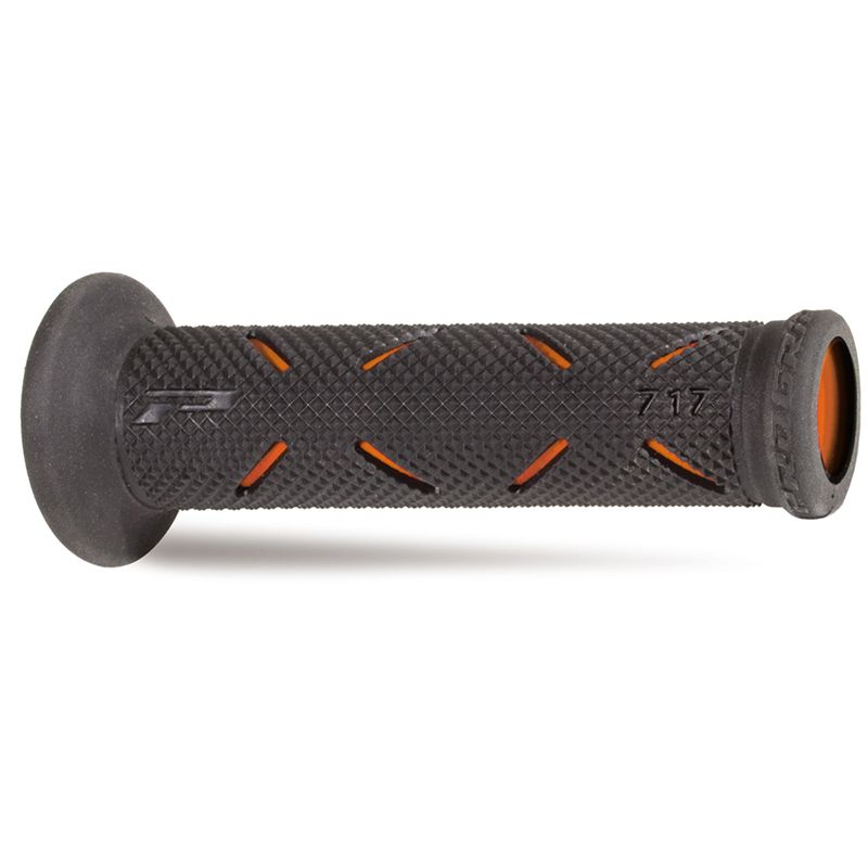 Progrip Dual Compound 717 Soft Grips Black & Orange 7/8 22mm Motorcycle